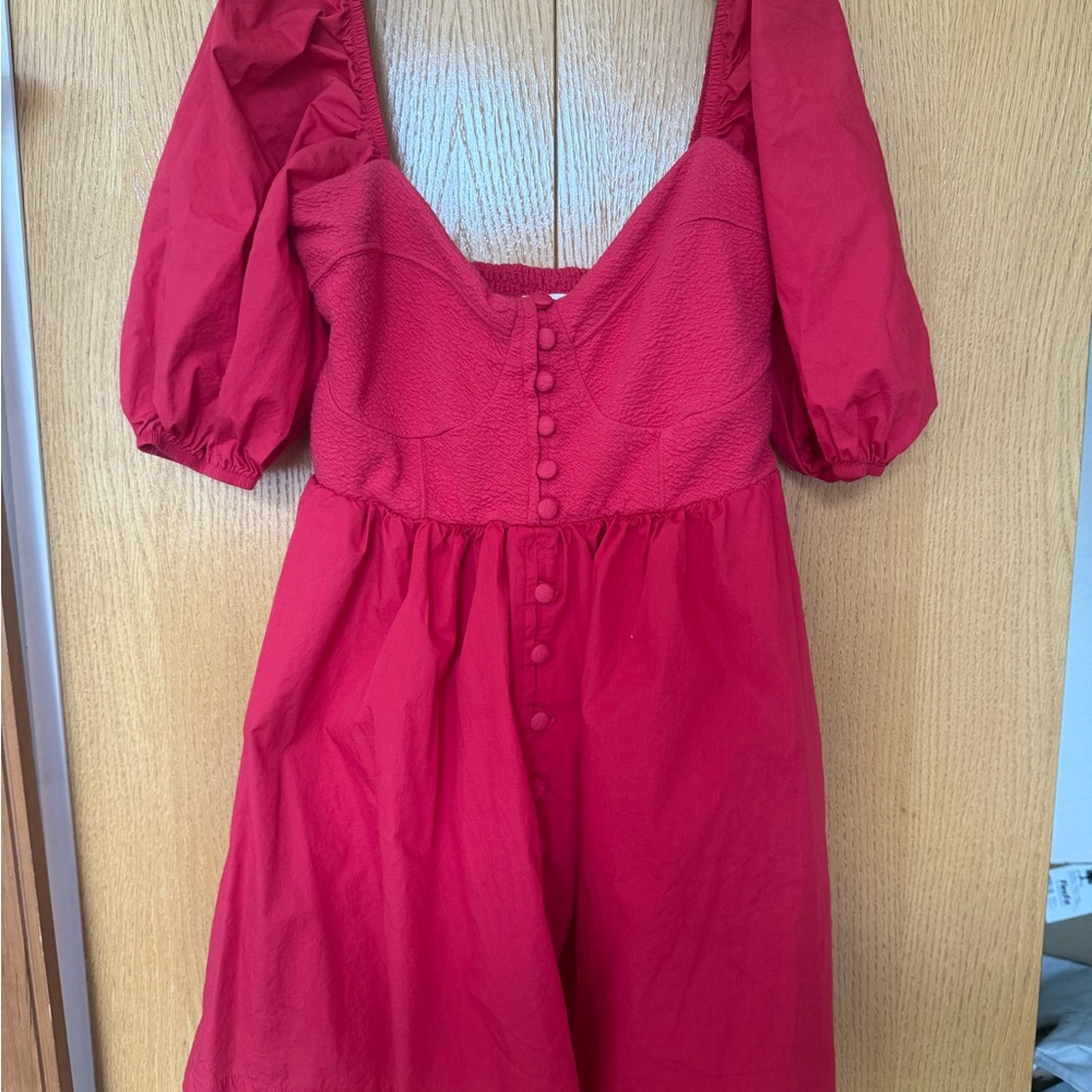 Elegant Red Mini Dress
